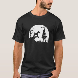 T-shirt Fil Fox Terrier Chien Moon Silhouette Funny Hallow