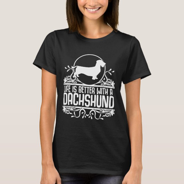 T-shirt Fil Haired Dachshund Chasse Chien (Devant)