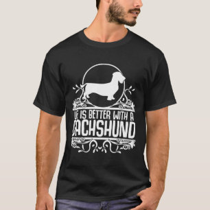 T-shirt Fil Haired Dachshund Chasse Chien