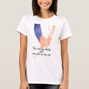T-shirt Fil rouge du destin - L'amour de l'âme qui tient l