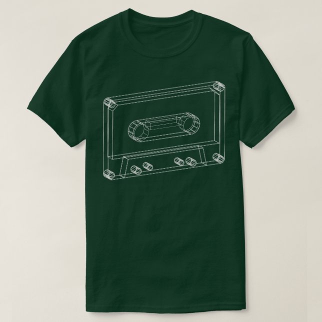 T-shirt filaire 3d compact à cassette (Design devant)