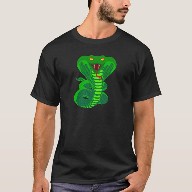 T-shirt File d'attente Kobra snake cobra (Devant)