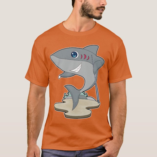 T-shirt File d'attente Shark Billiard (Devant)