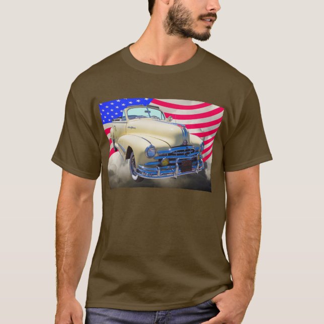 T-shirt Filet 1948 de Pontiac et drapeau argentés des (Devant)