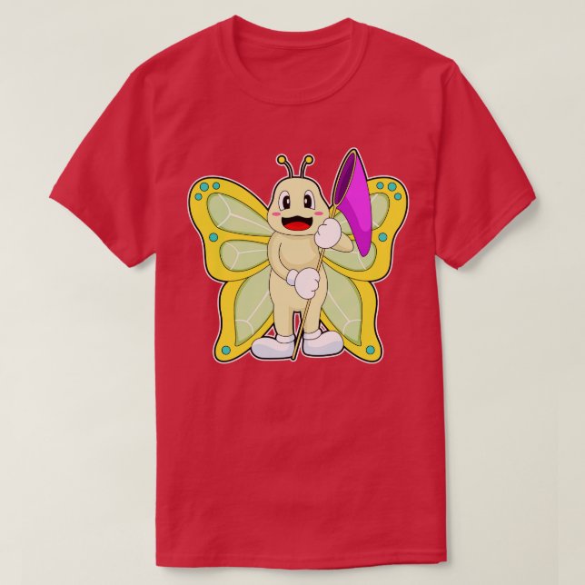 T-shirt Filet d'atterrissage pour papillon Fisher (Design devant)