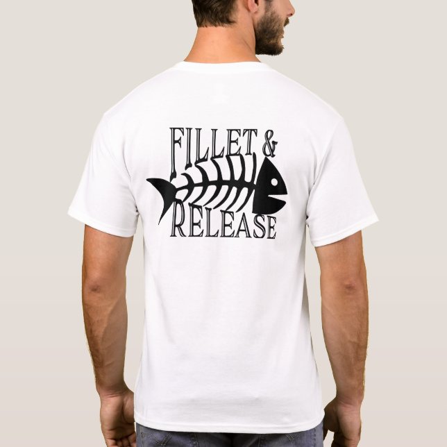 T-shirt Filet et version Funny Fishing (Dos)