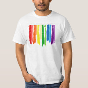 T-SHIRT FILETS D'ARC-EN-CIEL - .PNG