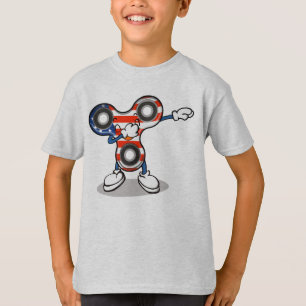 T-shirt Fileur tamponnant original de main - limande de