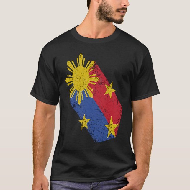 T-shirt Filipino Pride Philippine Flag Fier Pinoy Pinay P (Devant)