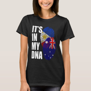 T-shirt Filippin Et Australien Mélangent L'ADN Flag Herita