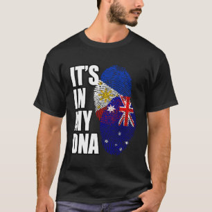 T-shirt Filippin Et Australien Mélangent L'ADN Flag Herita