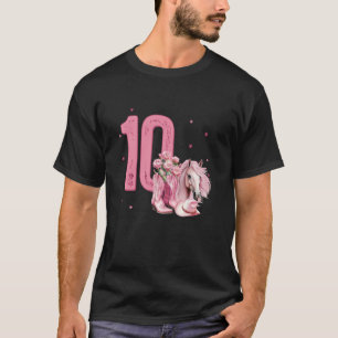 T-shirt Fille 10 ans Cheval Amoureuse Cowgirl 10 Ans
