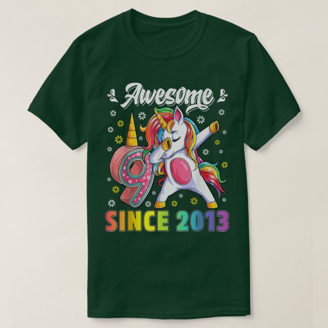T-shirt Fille 9 ans Fille 9 (Design devant)