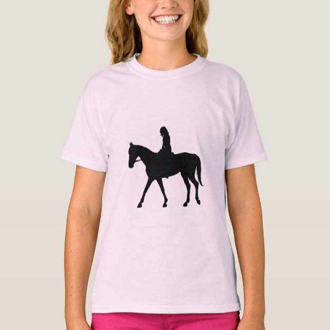 T-shirt Fille à cheval (Devant)