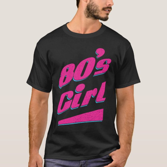 T-shirt Fille à dos imprimé 80s (Devant)