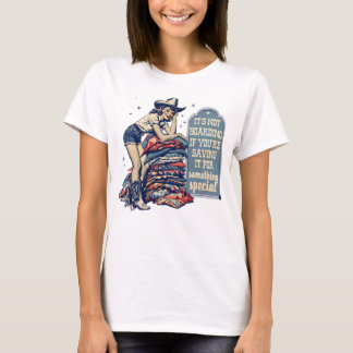 T-shirt Fille à l'épingle pin-up de cow-girl occidentale q