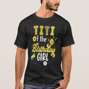 T-shirt Fille abeille bourdon anniversaire ruche douce 1èr