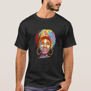 T-shirt Fille Africaine Américaine Racines Hairstyle Headb