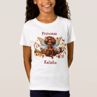 Fille afro-américaine Princesse féérique des bois
