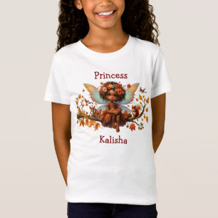 T-Shirt Fille afro-américaine Woodland Princess Fairy