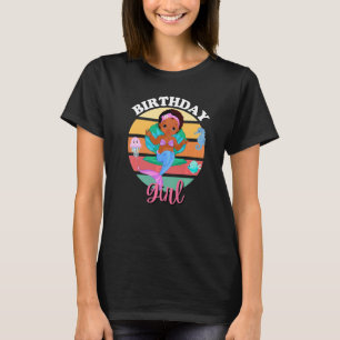 T-shirt Fille Afro Anniversaire Africain-Américain Melanin