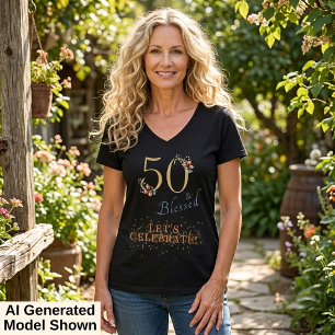 T-shirt Fille agée de 50 ans Bénie Bohème Automne