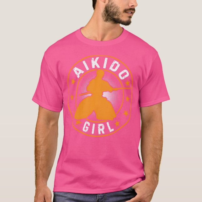 T-shirt Fille Aikido Fille Aikido Fighter (Devant)