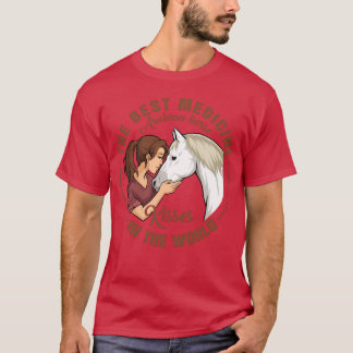 T-shirt Fille aime Cheval garçon