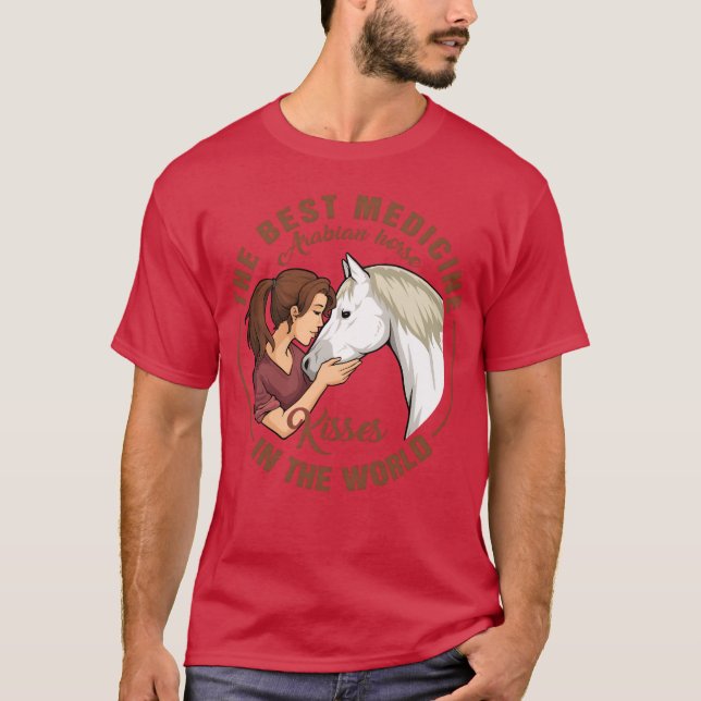 T-shirt Fille aime Cheval garçon (Devant)