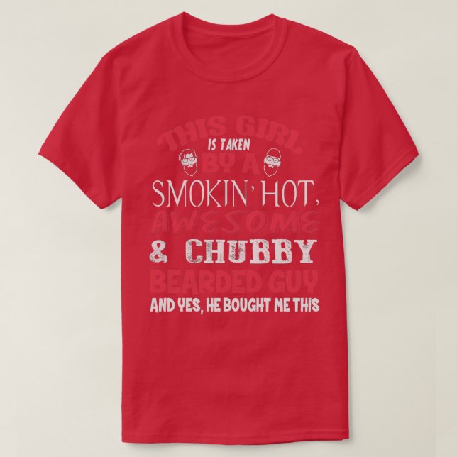 T-shirt Fille aime la barbe 1 (Design devant)