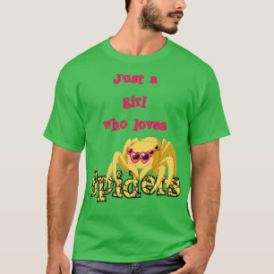 T-shirt Fille Aime Les Araignées Tarantula Don Pour Femmes
