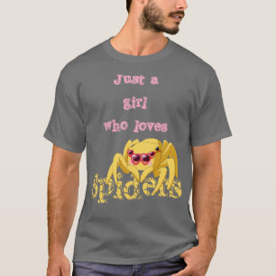 T-shirt Fille Aime Les Araignées Tarantula Don Pour Les Fe