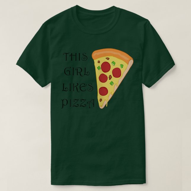 T-shirt Fille aime Pizza Funny Pizza Chef Cuisine italienn (Design devant)