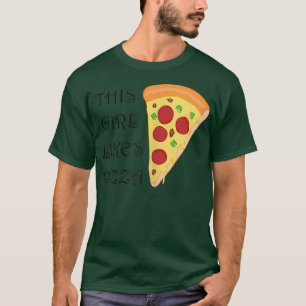 T-shirt Fille aime Pizza Funny Pizza Chef Cuisine italienn