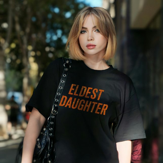T-shirt Fille Aînée Vie Branchée D'Une Fille Drôle (Créateur téléchargé)