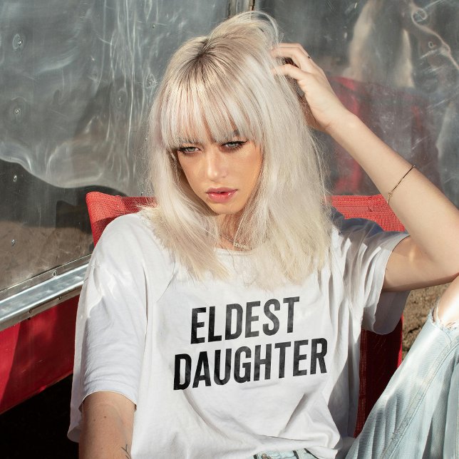 T-shirt Fille Aînée Vie Branchée D'Une Fille Drôle (Créateur téléchargé)
