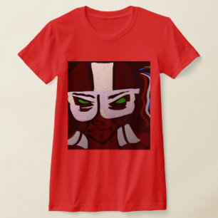 T-shirt Fille Alien Super-héroïne Rouge