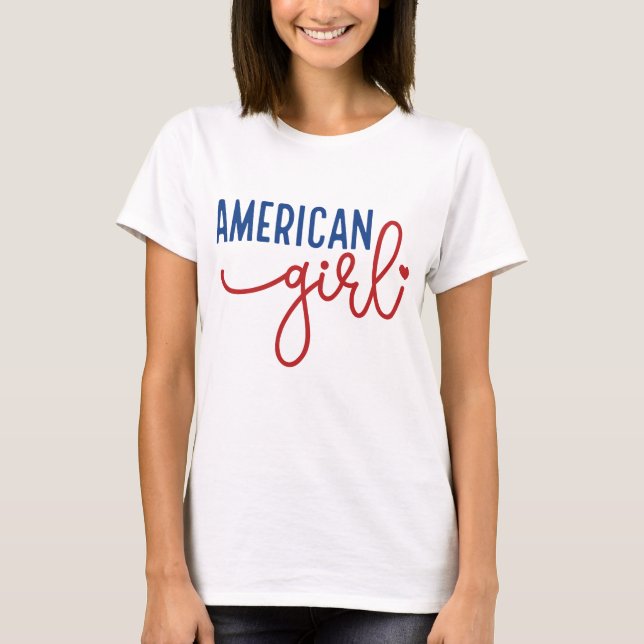 T-shirt Fille Américaine (Devant)