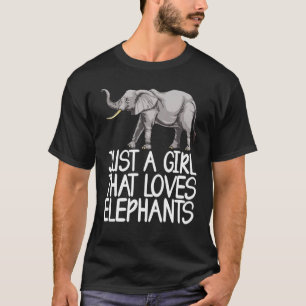 T-shirt Fille Amour Eléphant Femmes Eléphant