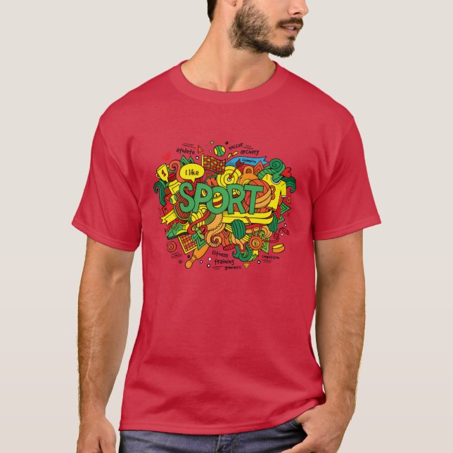 T-shirt Fille amoureuse de sport (Devant)