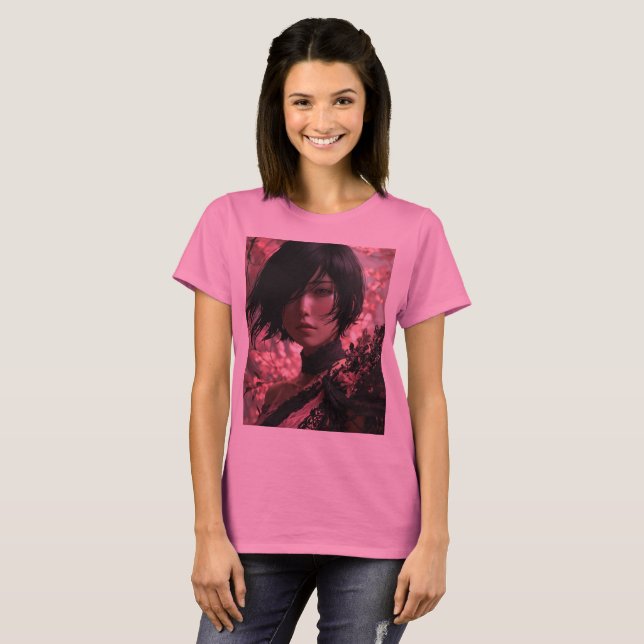 t-shirt fille animé (Devant entier)