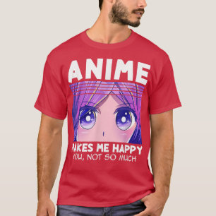T-shirt Fille anime adolescente Filles anime me rend heure