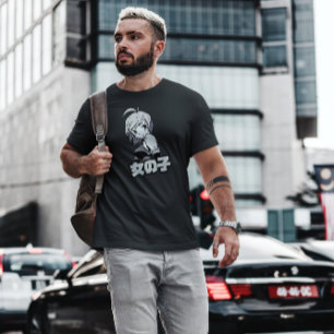 T-shirt Fille Anime Avec Cheveux Court