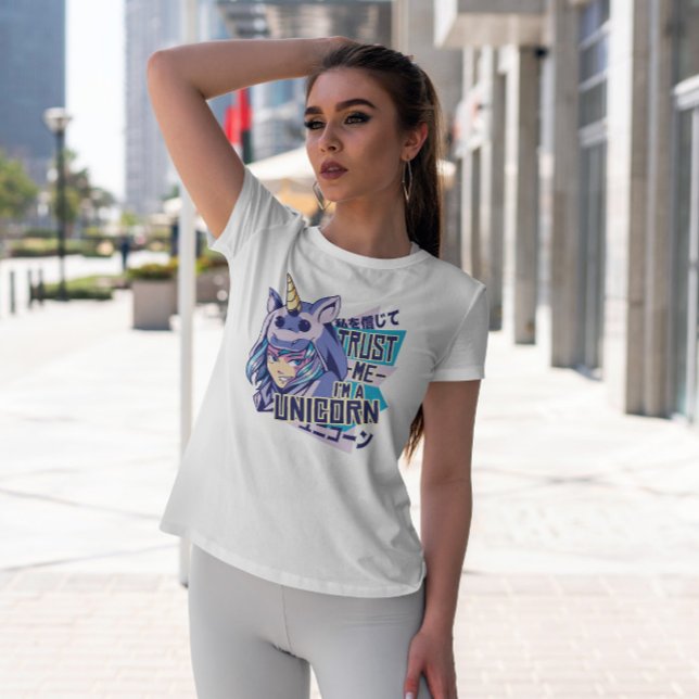 T-shirt Fille Anime En Costume Unicorne (Créateur téléchargé)