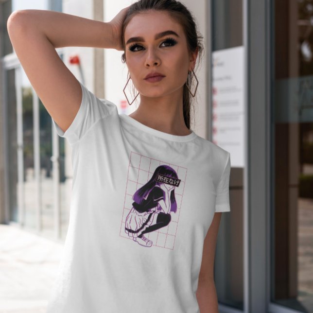 T-shirt Fille Anime Ennuie (Créateur téléchargé)