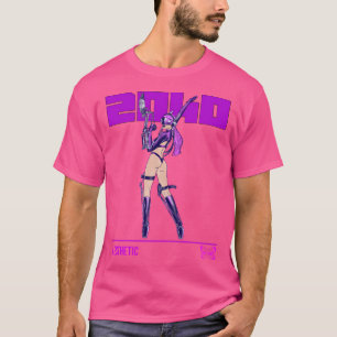 T-shirt Fille Anime futuriste