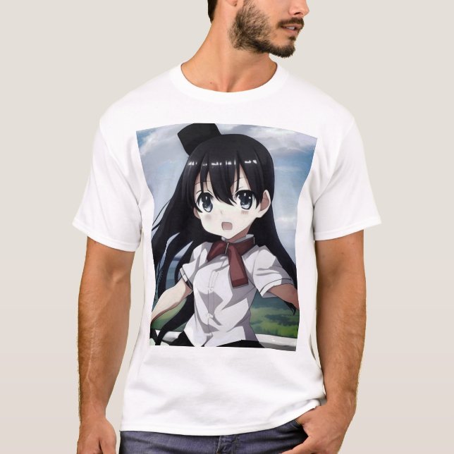 T-shirt fille Anime mignonne (Devant)