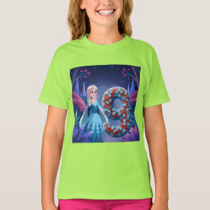 T-shirt Fille Anniversaire À 9 Ans
