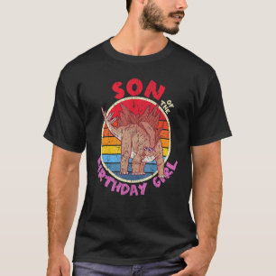 T-shirt Fille Anniversaire I Fils I Stegosaurus I Famille