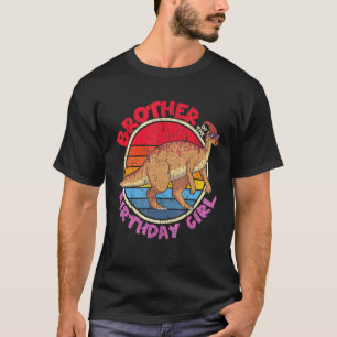 T-shirt Fille Anniversaire I Frère I Parasaurolophus I Fam